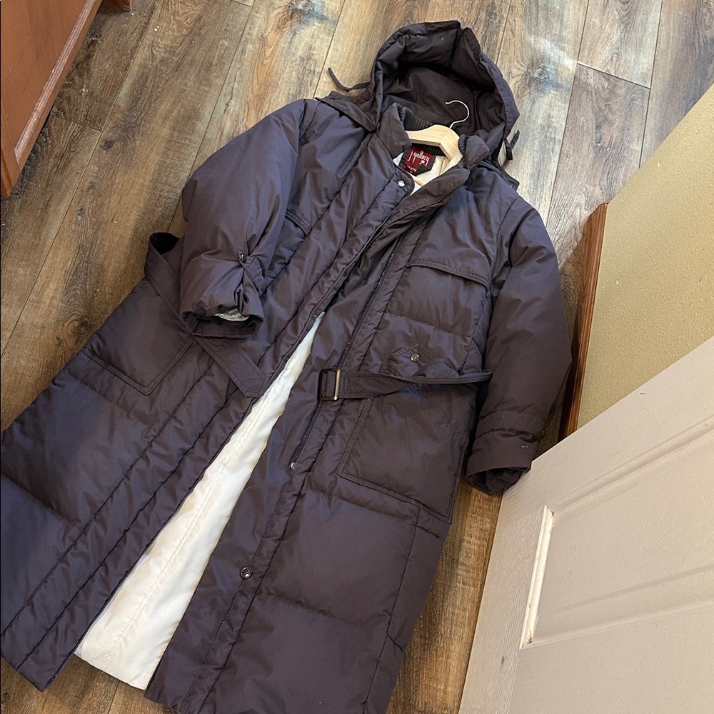 Vintage Puffer Down Filled Coat J GALLERY DOWN purple L